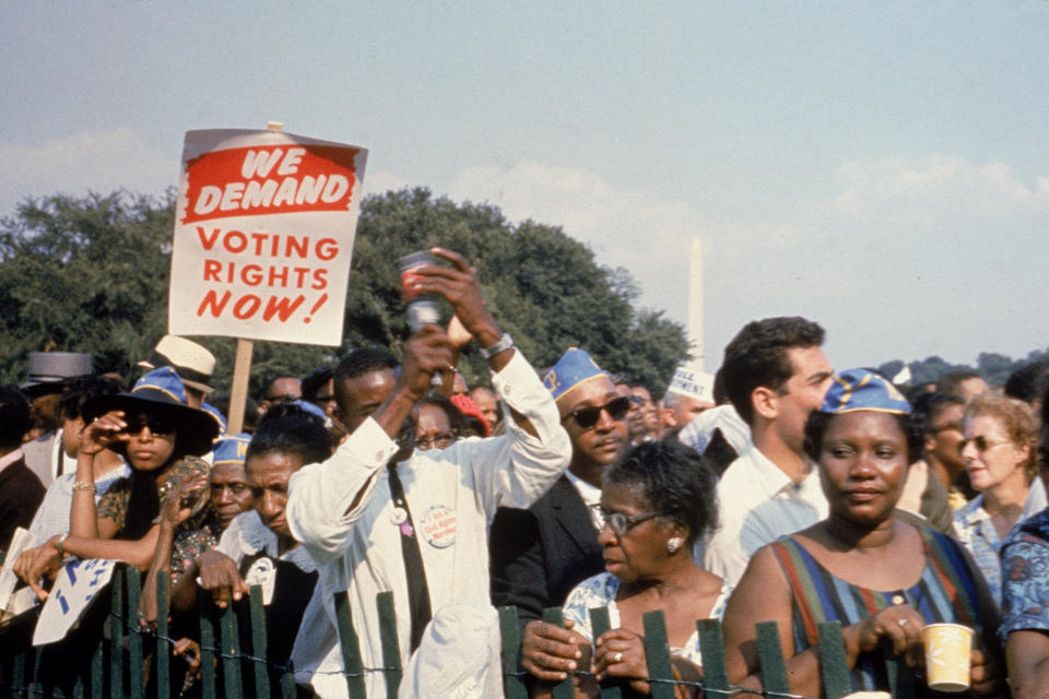 Attendees of the March on Washington.