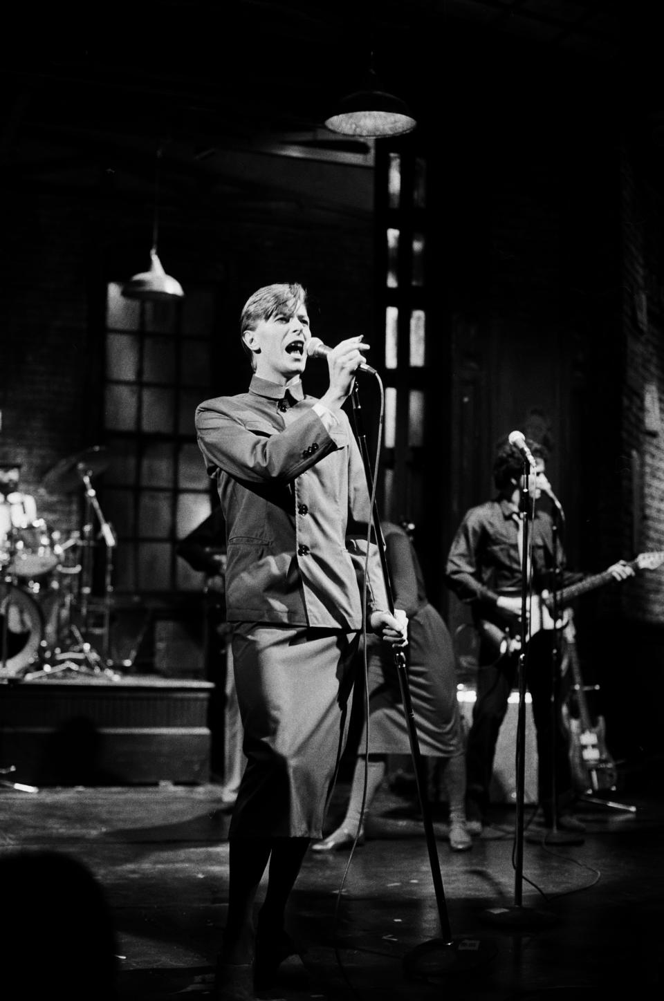Musical guest David Bowie performs on Saturday Night Live December 15, 1979
