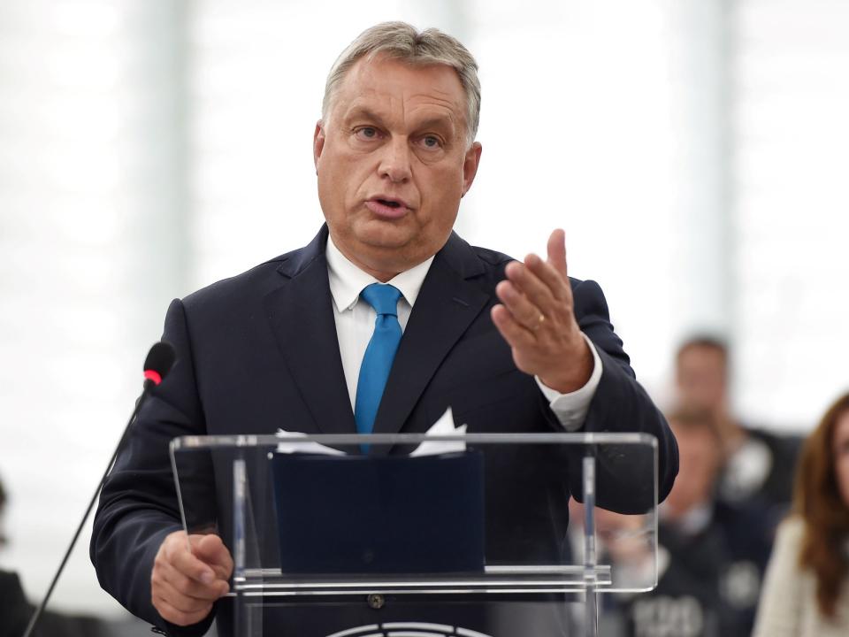 Conservative MEPs receive letter from Hungary's far-right leader Orban thanking them for 'support' in EU vote