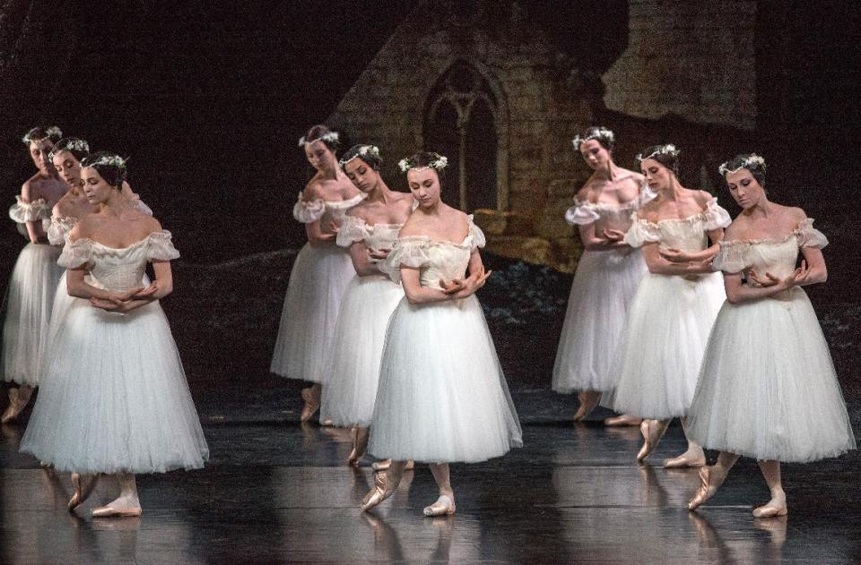 This July 13, 2012 photo released by the Lincoln Center Festival shows members of the Paris Opera Ballet performing in "Giselle", presented by Lincoln Center Festival 2012 at the David H. Koch Theater in New York. (AP Photo/Lincoln Center Festival, Stephanie Berger)