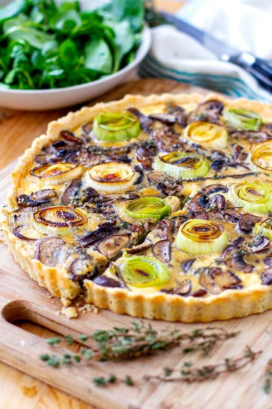<p>Irena Macri</p><p>This delicious leek and mushroom tart is made with a gluten-free and grain-free savory crust, seasoned with a touch of garlic and thyme.</p><p><strong>Get the recipe: <a href="https://irenamacri.com/recipes/leek-mushroom-tart" rel="nofollow noopener" target="_blank" data-ylk="slk:Leek and Mushroom Tart;elm:context_link;itc:0;sec:content-canvas" class="link "><em>Leek and Mushroom Tart</em></a></strong></p>