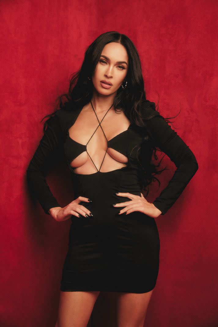 Megan Fox models new pieces from her Boohoo collection. - Credit: Felisha Tolentino/Boohoo