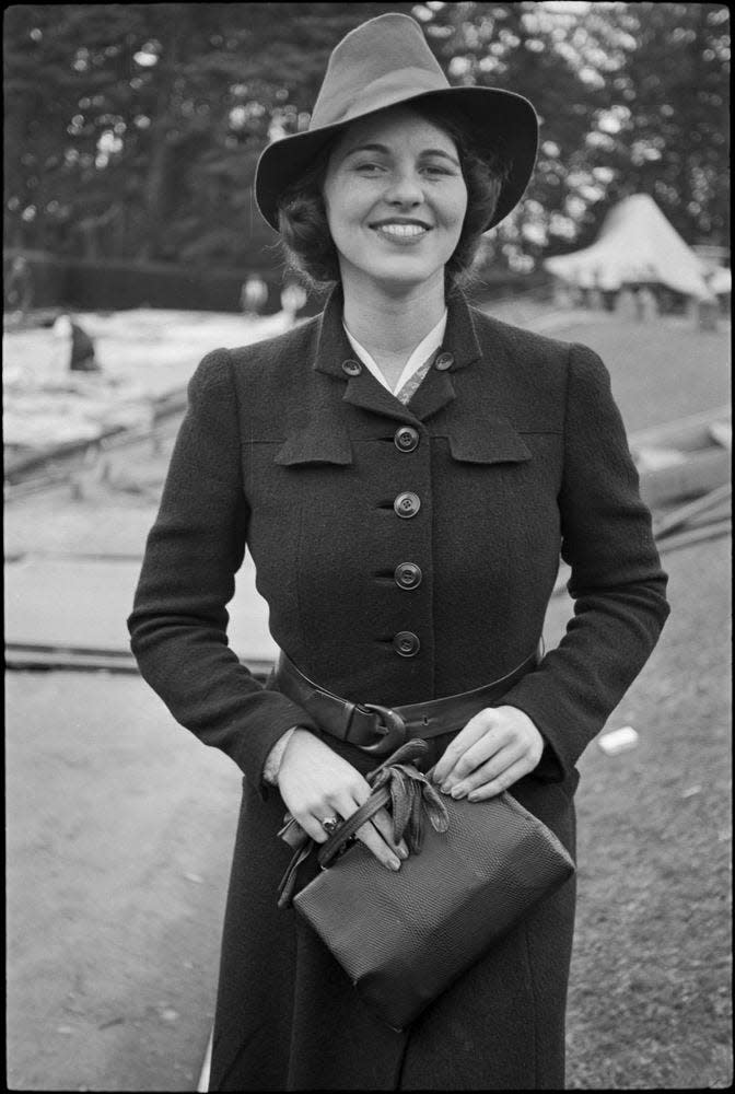 Rosemary Kennedy near Kilcroney Castle in Bray, Ireland in 1938.