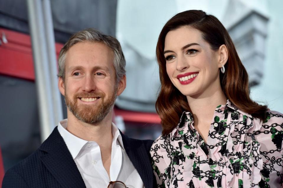 Anne Hathaway and Adam Shulman