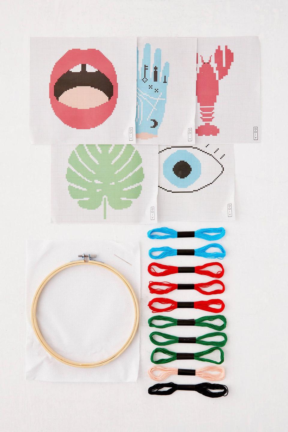 14) Stitch It DIY Cross-Stitch Kit