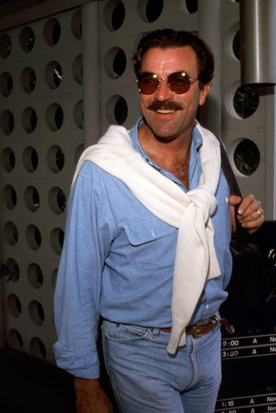 tom selleck 1990 credit photo by ralph dominguezmediapunch via getty images