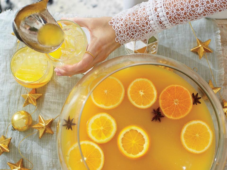 Spiced Orange-Bourbon Punch