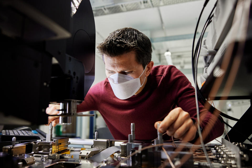 An Apple engineer working in one of the company's Munich offices. Photo: Apple