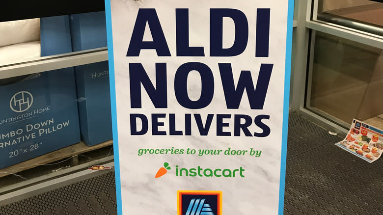 Aldi delivery poster