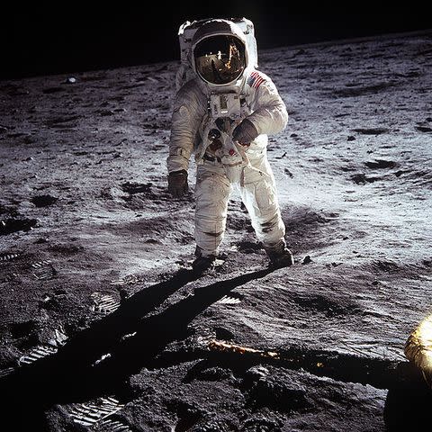 NASA Astronaut "Buzz" Aldrin on the surface of the moon in 1969