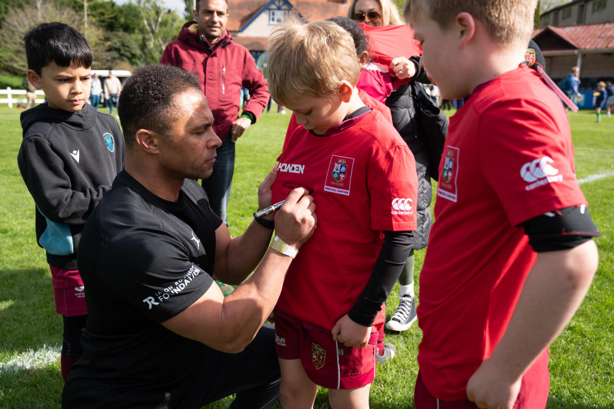 World Cup winner Jason Robinson was on hand to inspire the next generation at Howden and British & Irish Lions Big Rugby Day Out