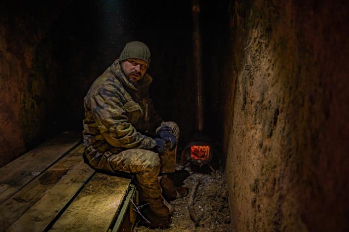 Inside a trench where members of the territorial defence helped coordinate partisan activity outside Izyum (Bel Trew)