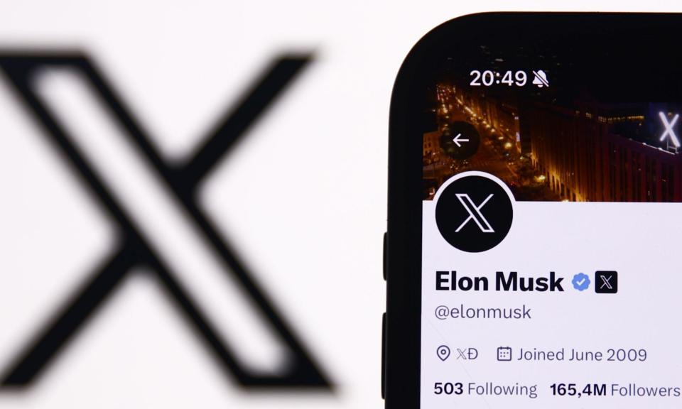 <span>In the wake of Musk’s takeover, X – formerly Twitter – has lost millions of users, including DFFH, which has announced it has quit.</span><span>Photograph: Jakub Porzycki/NurPhoto/Shutterstock</span>