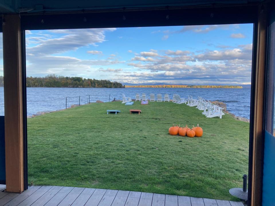 The view of Lake Champlain from the Pier Bar at the North Hero House on Oct. 20, 2023.