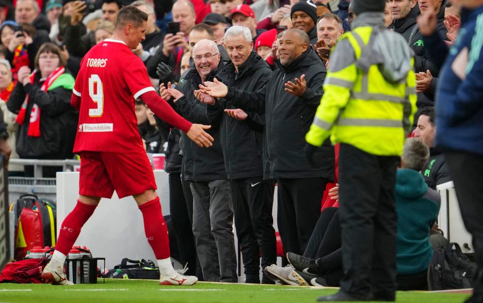 It was a day of fun as well as tears as Eriksson lead a team of Liverpool greats such as Fernando Torres