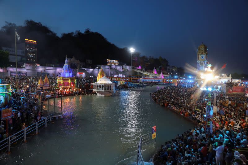 Kumbh Mela amid COVID-19 pandemic, in Haridwar