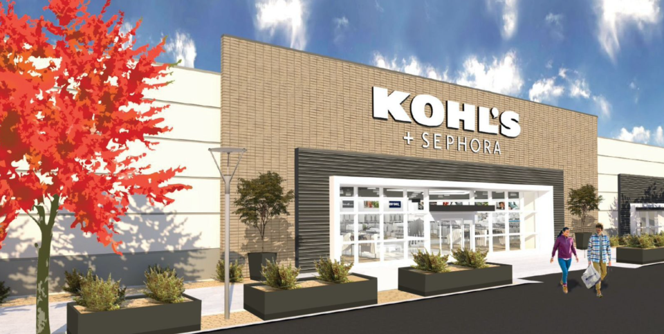 A rendering of the smaller-format Kohl’s store.