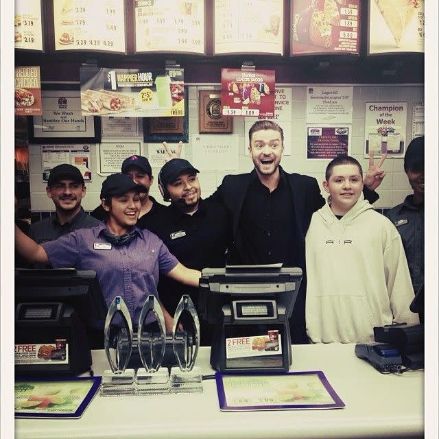 Justin Timberlake and Taco Bell