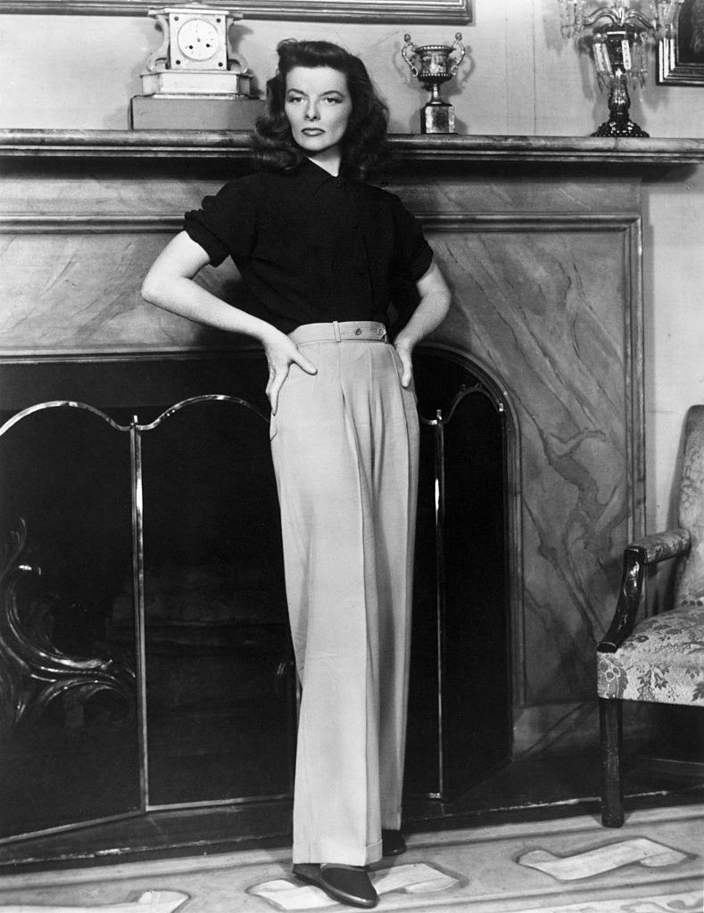 Katharine wearing pants in "The Philadelphia Story"
