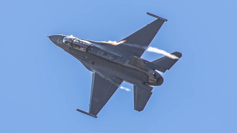 Each F-16 is put through a rigorous acceptance test program before delivery. <em>Lockheed Martin</em> Jana Somero