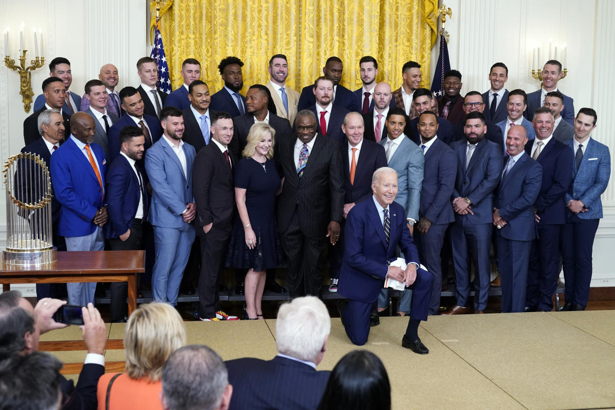 Astros celebreate World Series win at White House