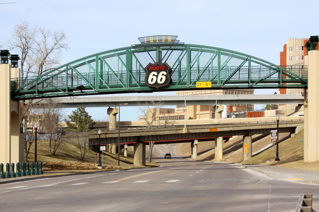 historic route 66 bridge in tulsa