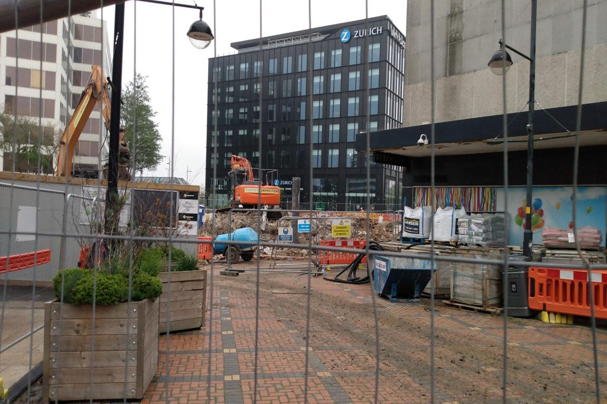 Things look very different in Swindon town centre <i>(Image: Newsquest)</i>