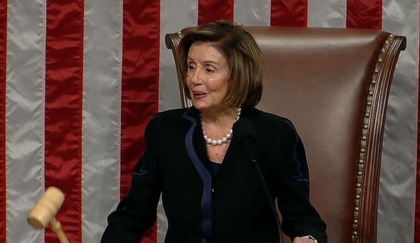 PHOTO: Speaker of the House, Nancy Pelosi gavels in the adoption of the Election Reform Bill is displayed after debate on the floor of the House or Representatives in Washington, Sept. 21, 2022. (house.gov)