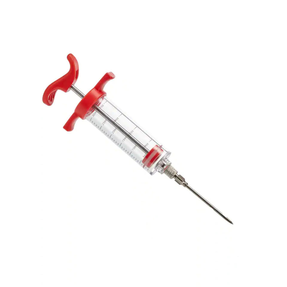 MASTER Chef Stainless Steel Marinade Meat Injector Syringe. (Photo via Canadian Tire)