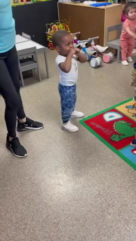 2-year-old Ezekiel Harry at play in school. Harry's body was found July 12 in a trash can on Daspit Street in Houma.