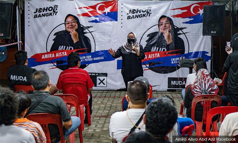 In its first electoral outing, Muda finds Harapan holding its hand