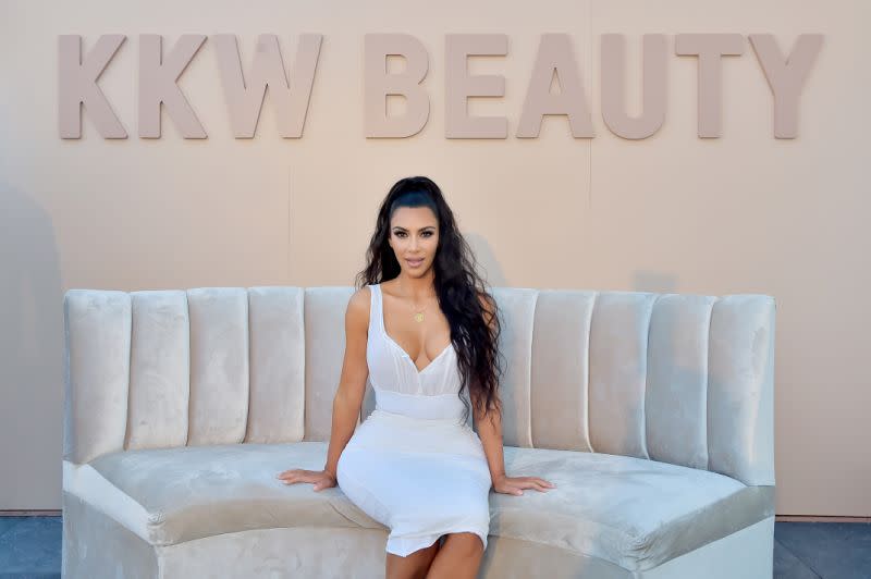 Kim Kardashian beim KKW Beauty Fan Event am 30. Juni in Los Angeles. Bild: Getty Images