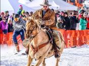 A sport that combines an interesting mix of two of Montana’s favourites: horses and skiing. The public is invited to check out the continued revival of ski-joring at the Whitefish Winter Carnival held in January. For over ten years, the weekend features exciting combinations of horses, riders, and skiers mixed with speed, jumps, and of course, snow. Photo: Whitefish Ski Joring (Facebook)