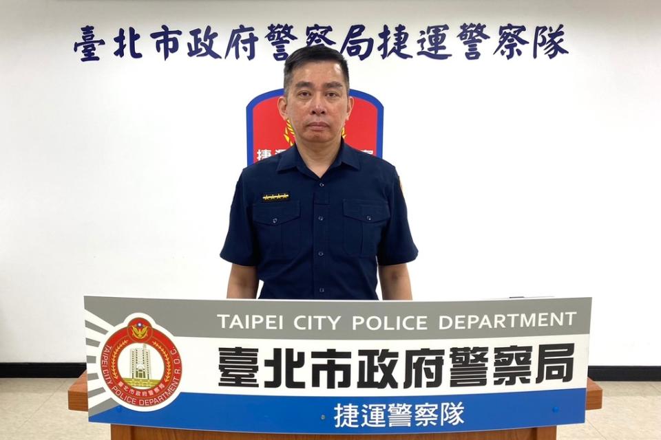圖說：發言人臺北市捷運警察隊第二分隊小隊長吳庚霖。