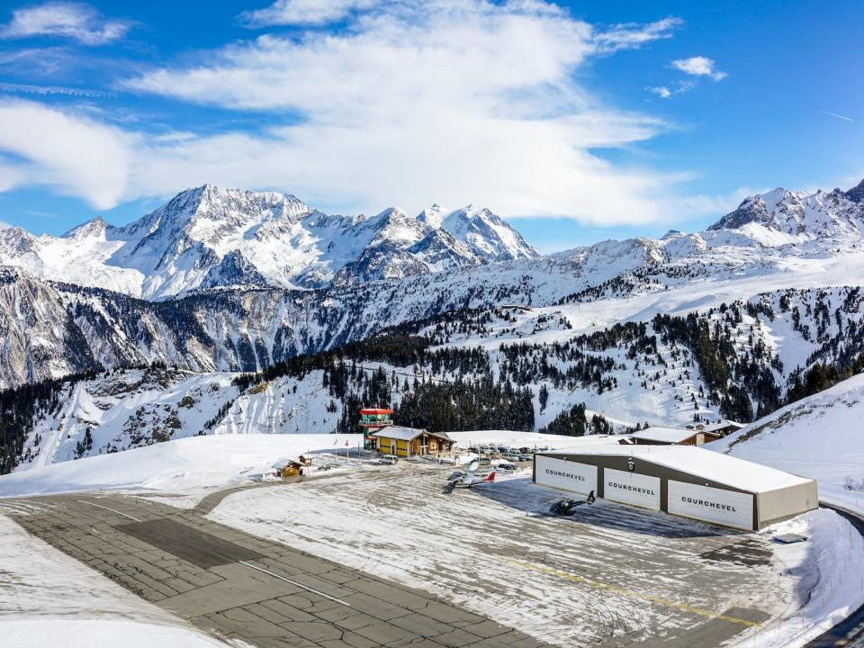 The airstrip at Courchevel 1850.