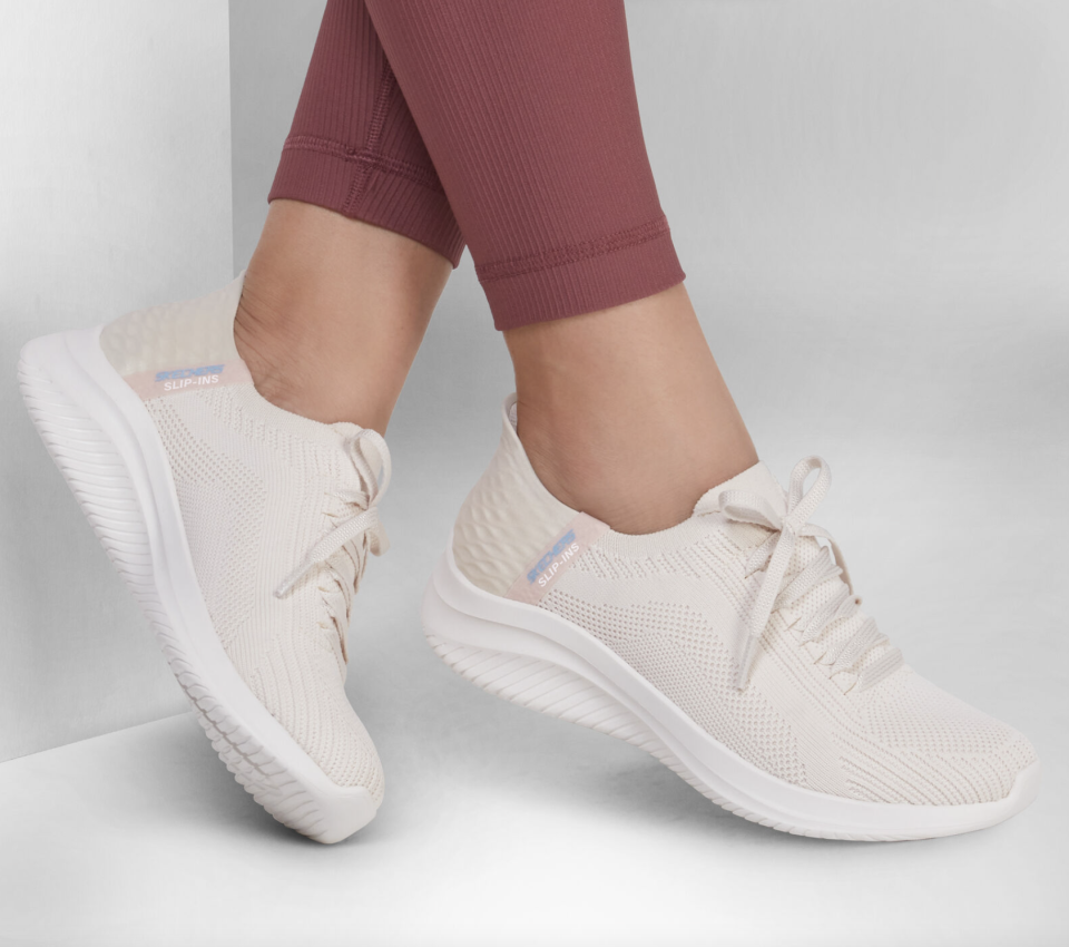 Stylish, designed for comfort and highly rated, these trainers are worth the splurge. (Skechers)