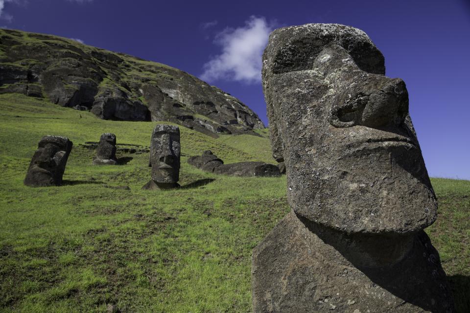 <h1 class="title">Easter Island Moai statue</h1><cite class="credit">Photo by Tim Thurlow. Image courtesy of Getty.</cite>