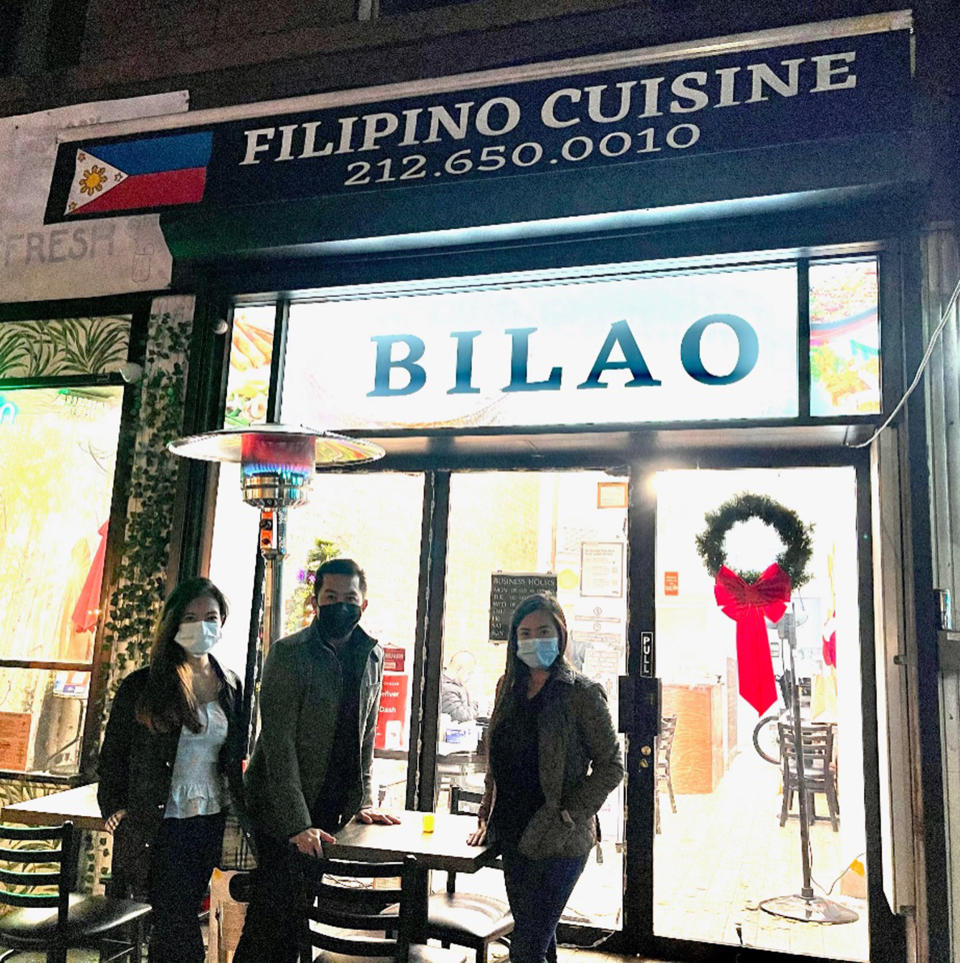 Bilao opened in New York City's Upper East Side neighborhood in August. (Courtesy of Joan Calanog, Jude Canela and Maricris Dinopol.)