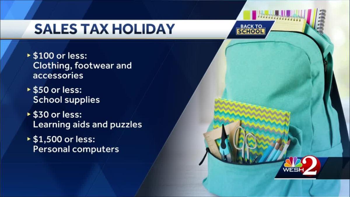 Florida's backtoschool tax holiday starts Monday