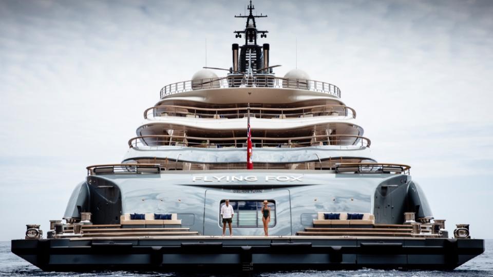 The 435-ft. Flying Fox has been tied to Imperial Yachts, which is now on the US sanctions list. The Monaco-based yacht-services firm denies any wrongdoing. - Credit: Courtesy Imperial Yachts