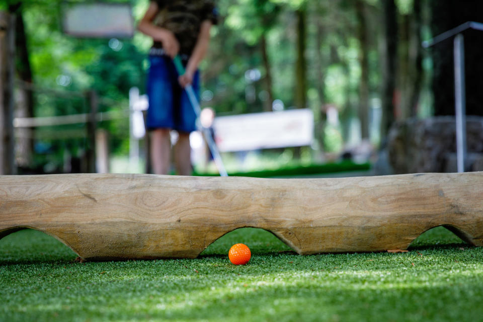 golf ball on grass