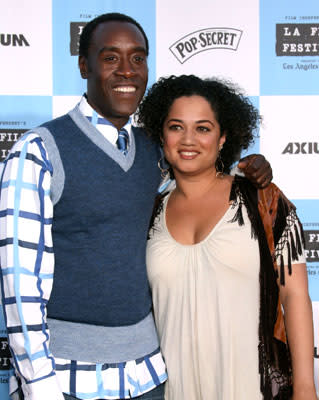 Don Cheadle and guest at the Los Angeles Film Festival premiere of Focus Features' Talk to Me