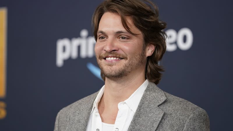 Luke Grimes arrives at the 57th Academy of Country Music Awards on March 7, 2022, at Allegiant Stadium in Las Vegas.