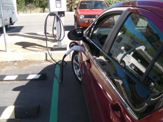 2011 Chevrolet Volt using Level 2 240-Volt charging station in Vacaville, California