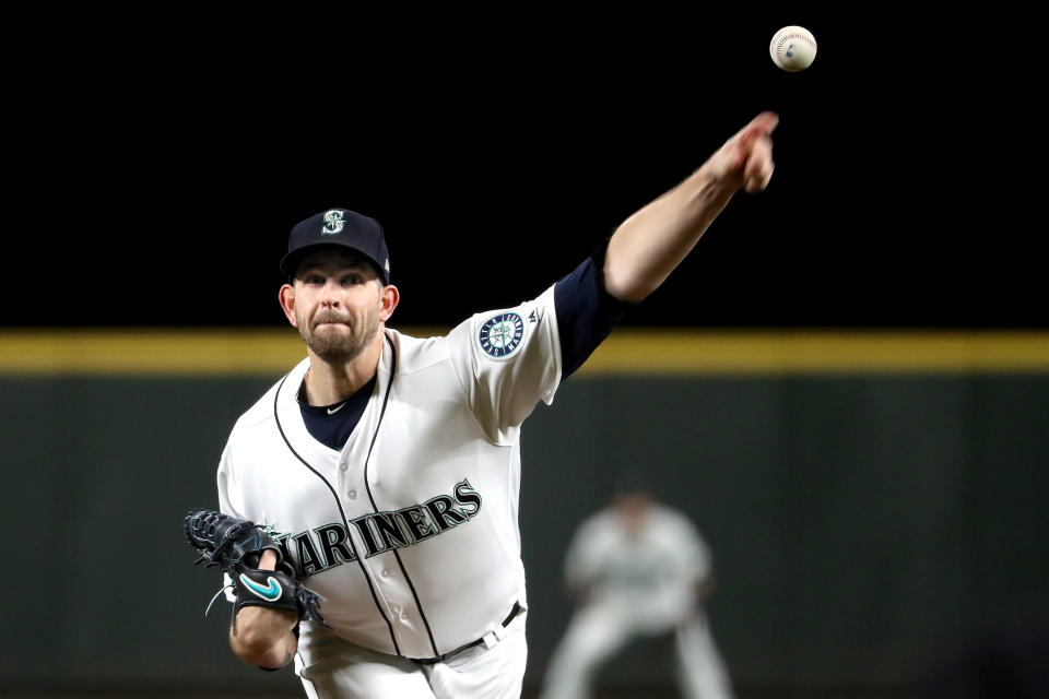 SEATTLE, WA – SEPTEMBER 24: James Paxton #65 of the Seattle Mariners pitches against the Oakland Athletics in the second inning during their game at Safeco Field on September 24, 2018 in Seattle, Washington. (Photo by Abbie Parr/Getty Images)