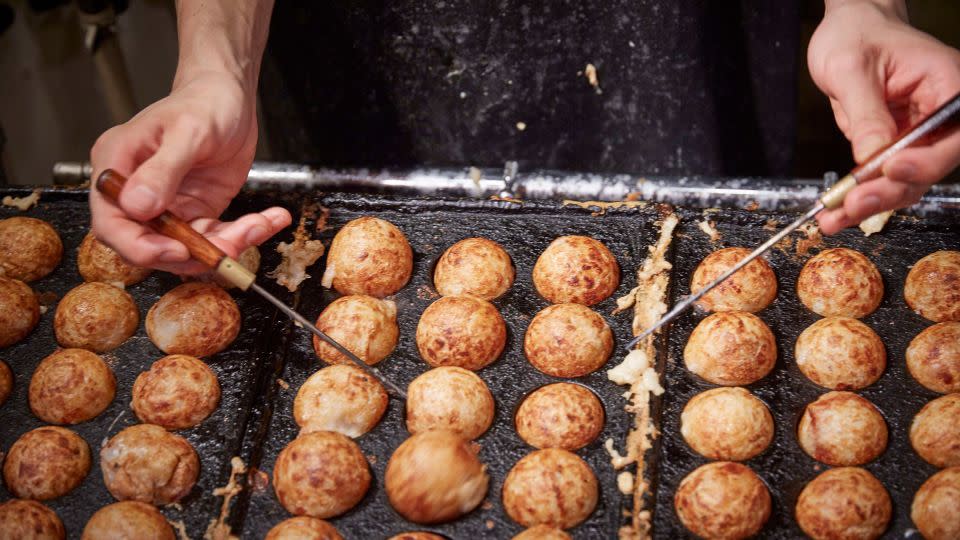 Octopus balls are a popular street food. - Craig Ferguson/LightRocket/Getty