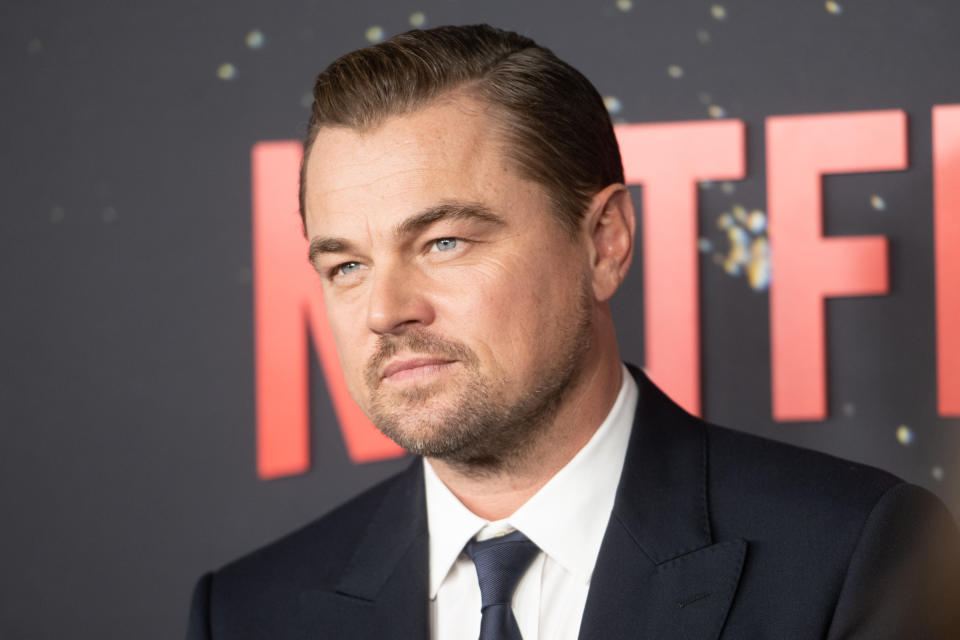 Leonardo DiCaprio at the World Premiere Of Netflix's "Don't Look Up" at Jazz at Lincoln Center on December 05, 2021