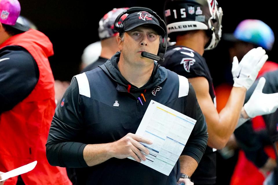 Atlanta Falcons head coach Arthur Smith, 40, is in charge of a coaching staff that's slightly older than him.
