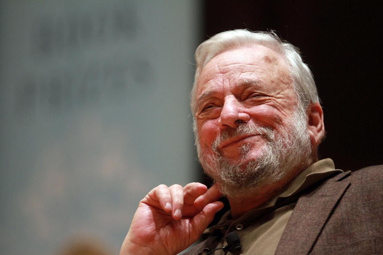 Composer and lyricist Stephen Sondheim talks with Chicago Tribune theater critic Chris Jones after winning the 2011 Chicago Tribune Literary Prize. 