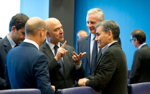 The deal was agreed at a meeting of eurogroup finance ministers at EU headquarters in Luxembourg on Thursday - Credit: AP